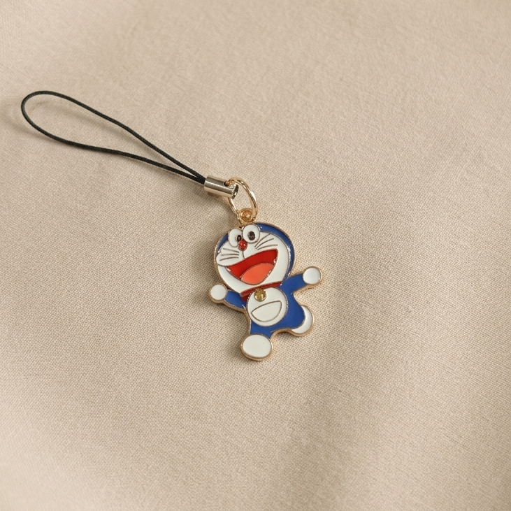 Doraemon Enamel Phone Charm | Cute Anime Cartoon Mobile Charm