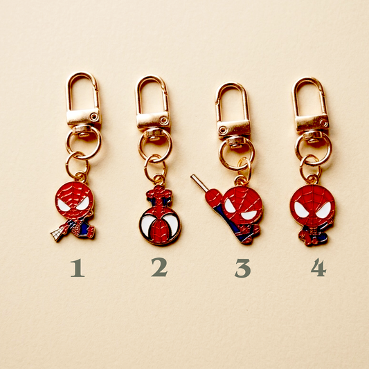 Spider-Man: Brand New Day Enamel Bag Charms | Premium Chibi Spidey Backpack Clips, Purse Accessories & Keychains