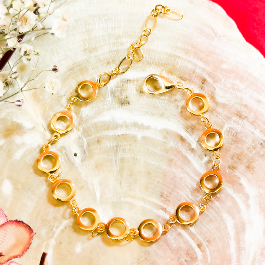 Anti Tarnish golden heart Bracelet 3