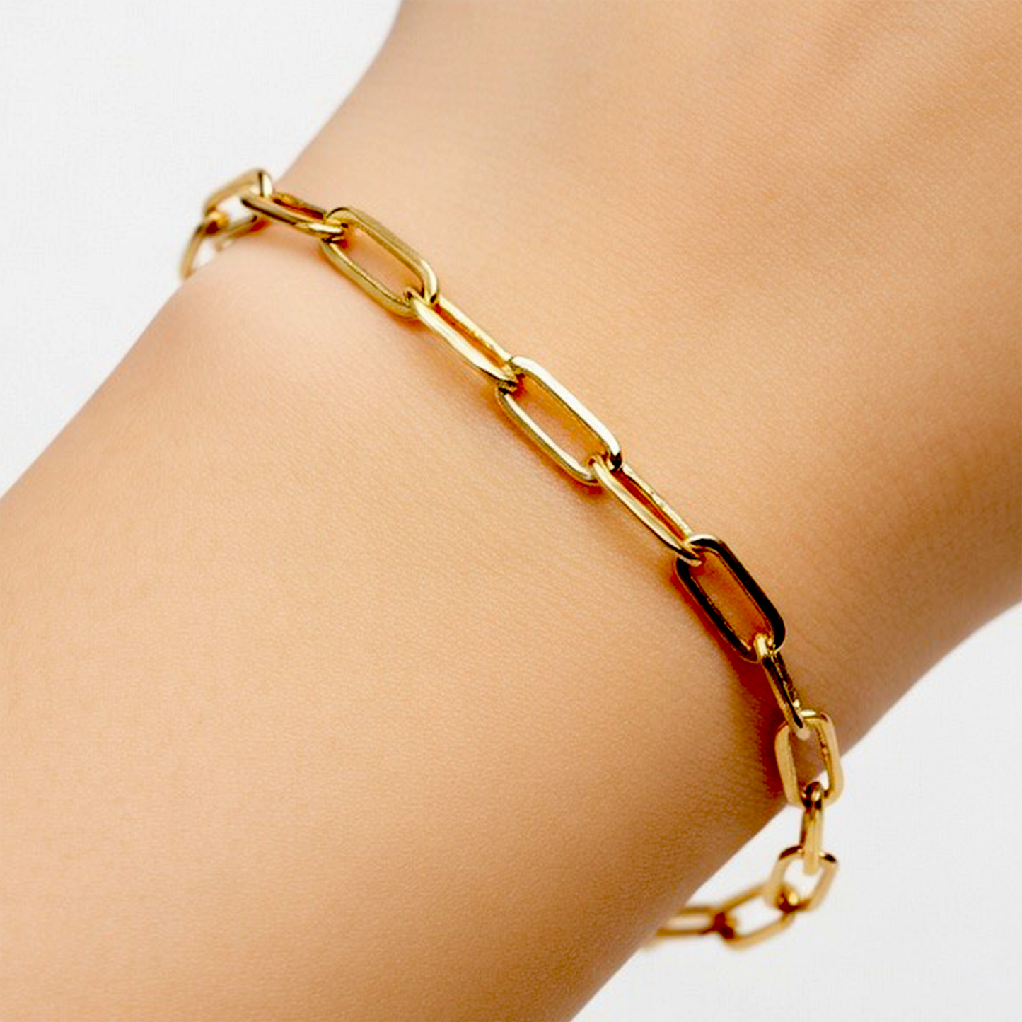 Golden Plated Paperclip Chain Bracelet Base For Personilsed Charm Bracelet (scroll down and read instruction)