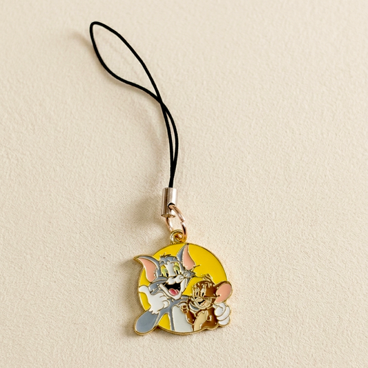 Tom & Jerry Mobile Charm | Cute Cartoon Phone Charm | Kawaii Phone Strap Pendant | Anime Phone Accessory | Bag Charm Gift