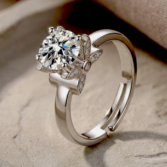 Majestic Cathedral Round-Cut Anti-Tarnish Ring
