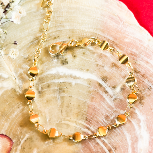 Golden Anti-Tarnish Stainless Steel based Bracelet 10