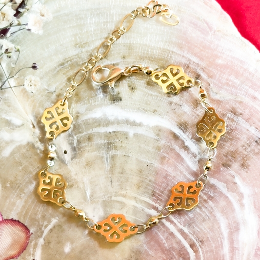 Golden Anti-Tarnish Stainless Steel based Bracelet 11